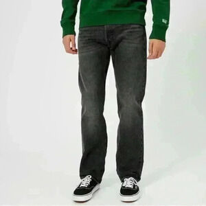 Unisex Original Levi’s 501 Black Denim Jeans  5 Pocket Design 36x30